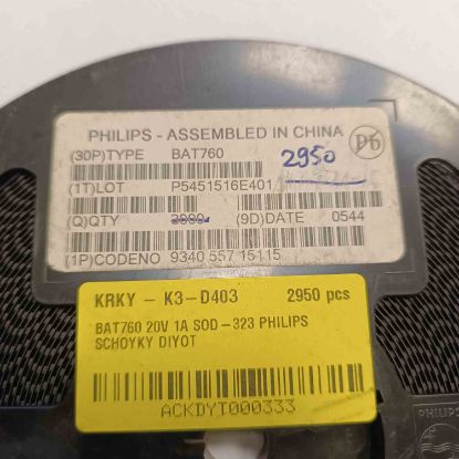 BAT760 20V 1A SOD-323 PHILIPS SCHOYKY DİYOT resmi