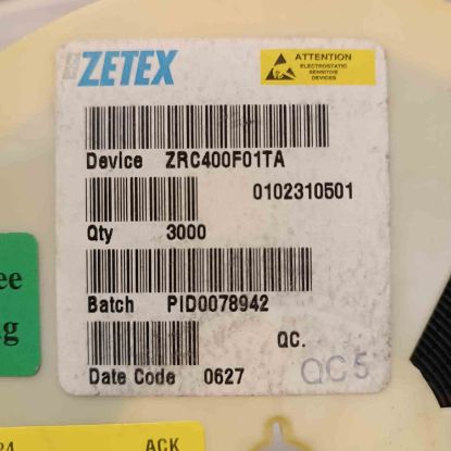 ZRC400F01TA 4.096V 5mA 3-Pin SOT23 ZETEX ENTEGRELER resmi