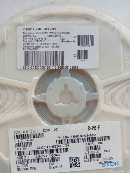 CYG3E1X7R1E224K 220E TDK DİRENÇ resmi