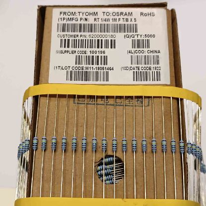 RT1/4W1M FT/BXS 1M 1/4W DİRENÇ resmi