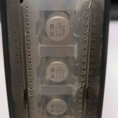 3224MVE35VC470M 470MF 35V 12.5x13.5 NİPPON SMD KONDANSATÖR resmi
