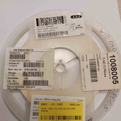 CR10-1000-FK 100R 402 ASJ SMD DİRENÇ resmi