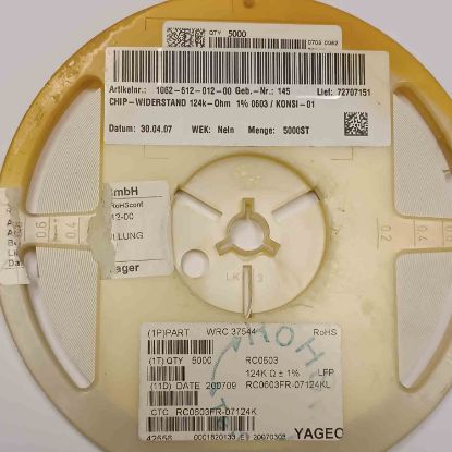 WRC37544 124K 603 SMD DİRENÇ resmi