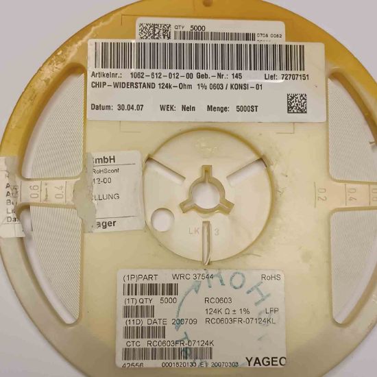 WRC37544 124K 603 SMD DİRENÇ resmi