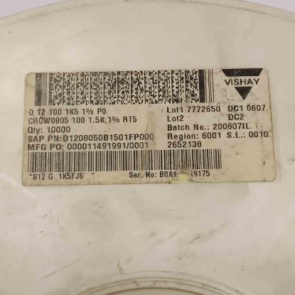 CRCW08051001,5K 1.5K 805 VISHAY SMD DİRENÇ resmi