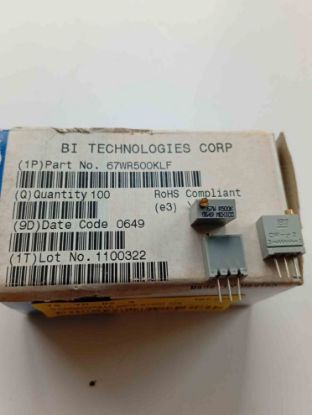 67WR500KKLF 500K 67WR DİK TRİMPOT DİRENÇ resmi