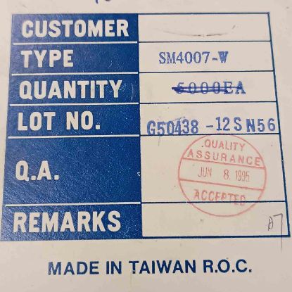 SM4007-W 1000V 1A SMD DİYOT resmi