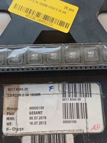 LD47UH-2.7A 100MR 47UH 2.7A WE resmi