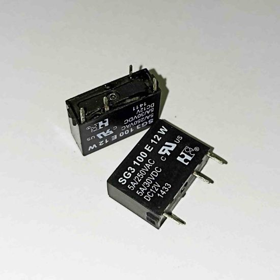 SG3 100 E 12W 12V 5A 1NO 4PIN Kombi RÖLE resmi