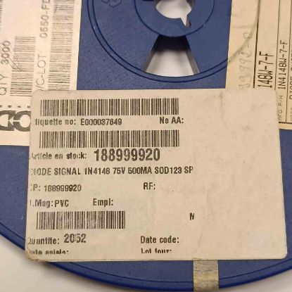 1N4148WS7F 75V 0,3A SOD323 DIODES SMD DİYOT resmi