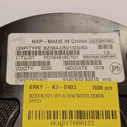 BZX84C5V1 5V1 0.35W SOT23 ZENER DİYOT resmi