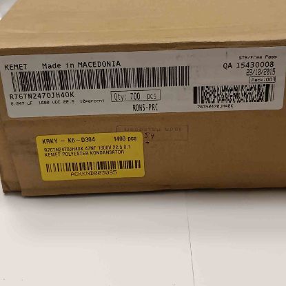 R76TN2470JH40K 47NF 1600V 22.5 0.1 KEMET POLYESTER KONDANSATÖR resmi