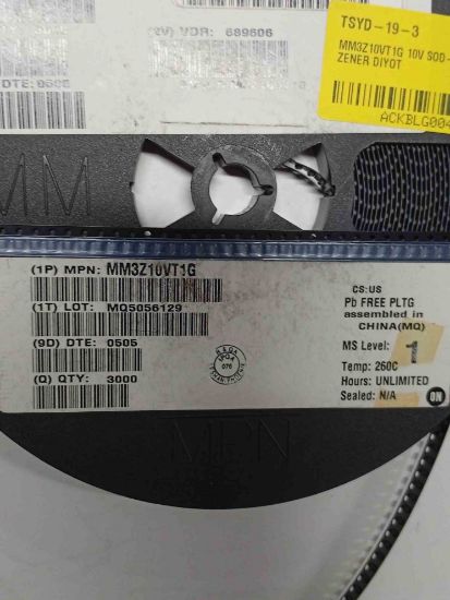 MM3Z10VT1G 10V SOD-323-2 ZENER DİYOT resmi