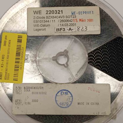 BZX84C4V3 4.3V 0.35W SOT23 ZENER DİYOT resmi