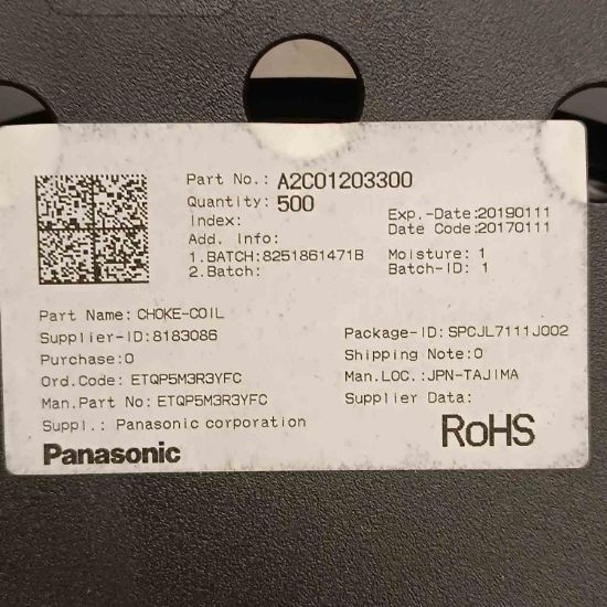 ETQP5M3R3YFC 3.3UH 5.1A PANASONIC SMD BOBİN resmi