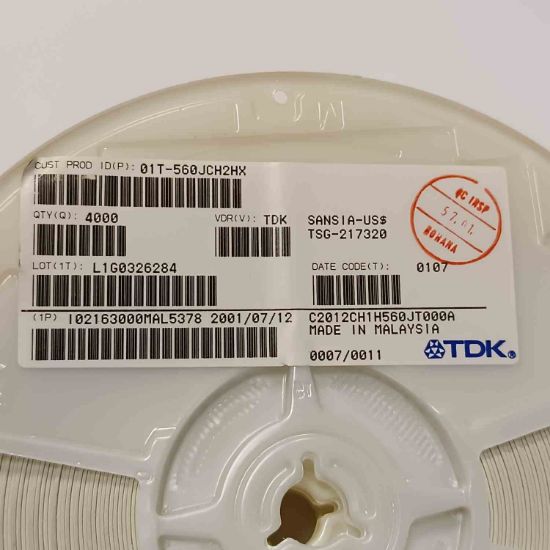 C2012CH1H560JTT000A 56UH 805 TDK SMD BOBİN resmi