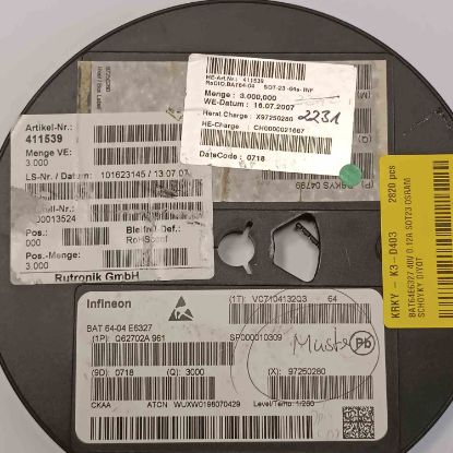 BAT64E6327 40V 0.12A SOT23 OSRAM SCHOYKY DİYOT resmi