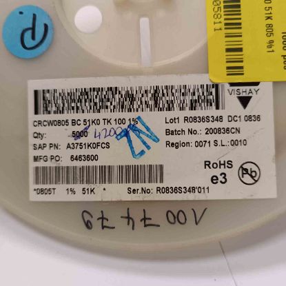 CRCW0805BC51K0TK100 51K 805 %1 VISHAY SMD DİRENÇ resmi