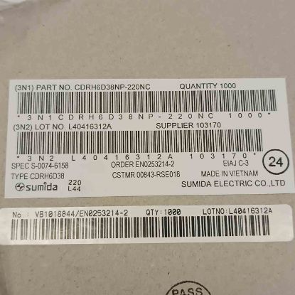 CDRH6D38NP-220NC 22uH 1.3A SMD BOBİN resmi