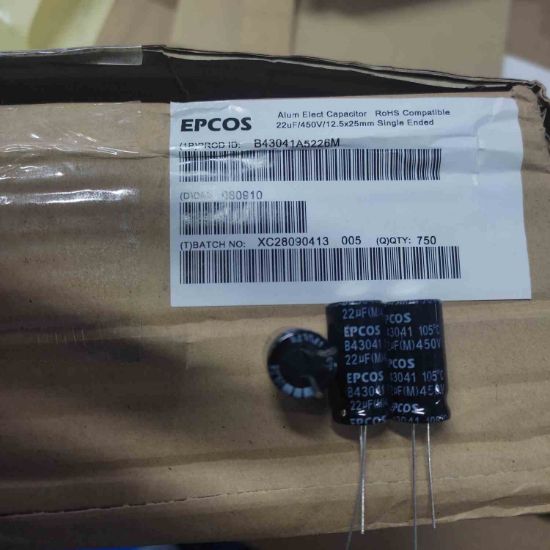 B43041A5226M 22MF 450V 12,5x25mm 105 ELKO KONDANSATÖR resmi