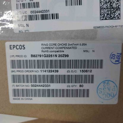 B82791G2251N20Z99 2X47MH 0.25A Filitre resmi