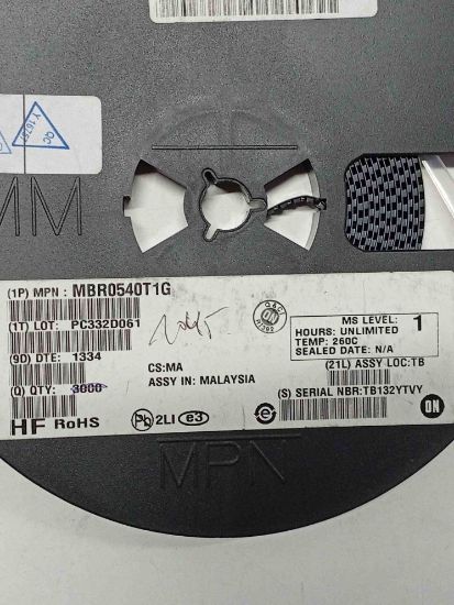 MBR0540T1G 0,5A 40V SOD123 ON SCHOYKY DİYOT resmi