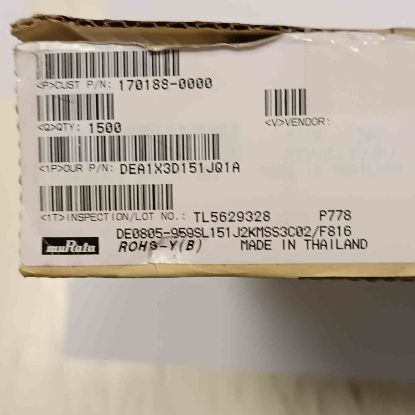 DEA1X3D151JQ1A 150PF 2KW 5mm SERAMİK MURATA SERAMİK KONDANSATÖR resmi