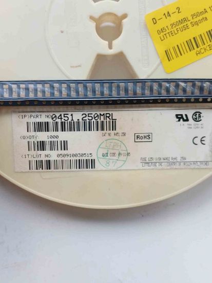 0451.250MRL 250mA 125V SMD LİTTELFUSE Sigorta resmi