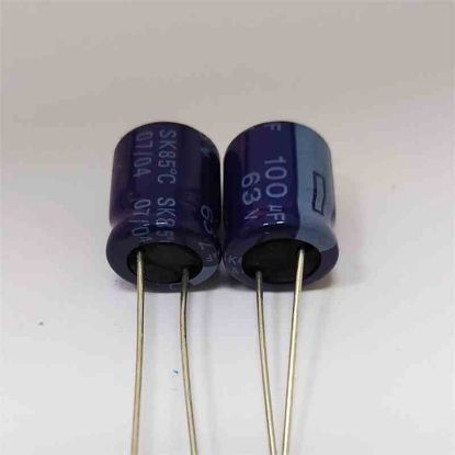 100MF 63V 10x12 YAGEO ELKO KONDANSATÖR resmi