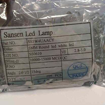 SS5W4UAACY ŞEFFAF YEŞİL 5 mm LED.DIOD LED OPTO resmi