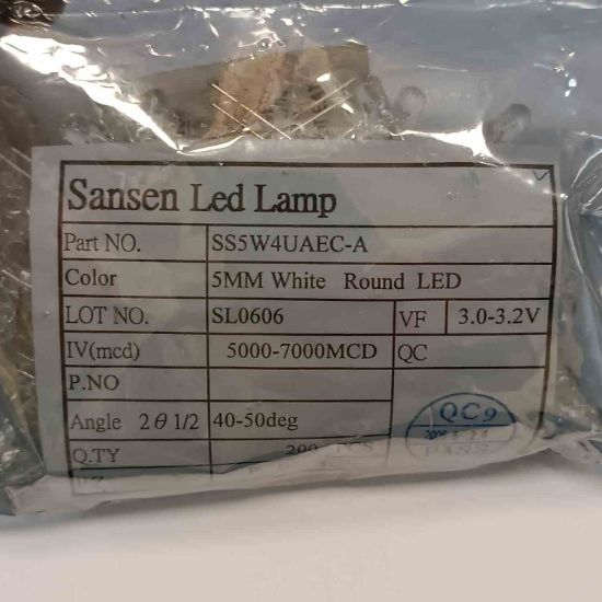 SS5W4UAEC-A ŞEFFAF YEŞİL 5 mm LED.DIOD LED OPTO resmi
