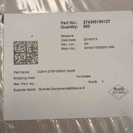 CDRH127NP-330MC 33uH 3A 12.3x12.3x8 SUMIDA SMD BOBİN resmi