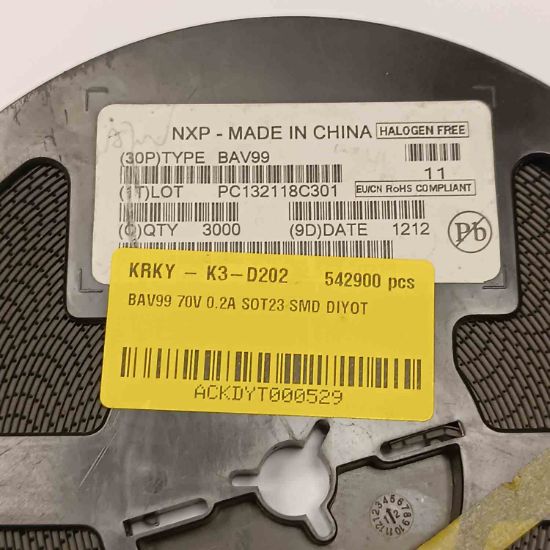 BAV99 70V 0.2A SOT23 SMD DİYOT resmi