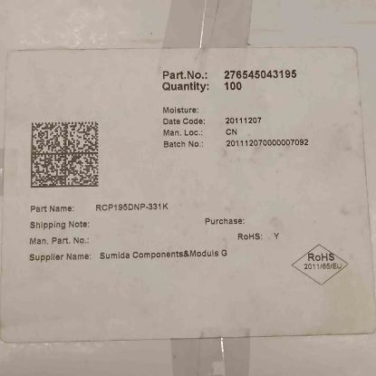 RCP195DNP-331K 330uH 0,54A 10,5x9,5 KONDANSATÖR TİPİ BOBİN resmi