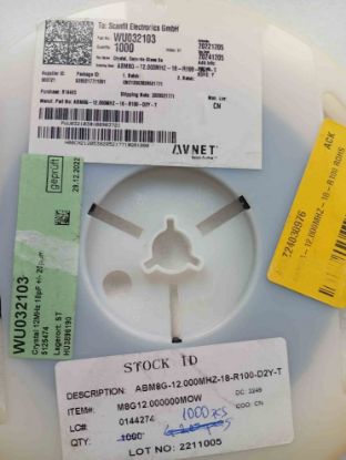 ABM8G-12.000MHZ-18-R100 ROHS resmi