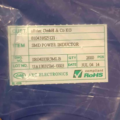 SR04033R3MLB 3,3uH 2,15A 4,5x4x3,2 SMD BOBİN resmi