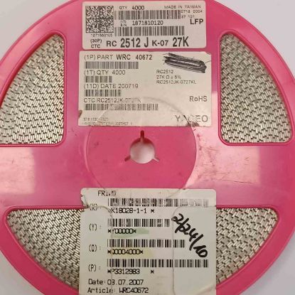 RC2512JK-0727K 27K4 2512 YAGEO SMD DİRENÇ resmi