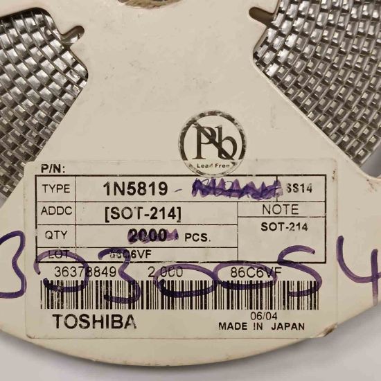 1N5819 40V 1A SOT-214 TOSHIBA DİYOT resmi