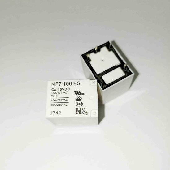 NF7 100 E5 5V 16A 1NO 4PIN HONGFA MİLİONSPOT RÖLE resmi