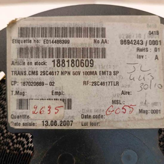 2SC4617 0.1A 50V SOT23 SMD TRANSİSTÖR resmi