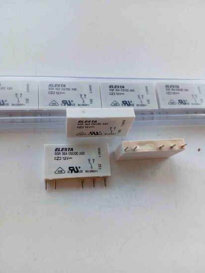 SGR 364 012VDC ASO 12V 6A 1C 5PIN ELESTA Yassı RÖLE resmi