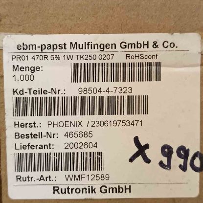 PR01.470R1WTK250 470R 1W DİRENÇ resmi