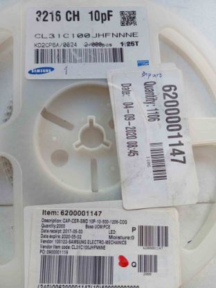 CL31C100JHFNNE 10PF 630V 1206 SAMSUNG SMD SERAMİK KONDANSATÖR resmi