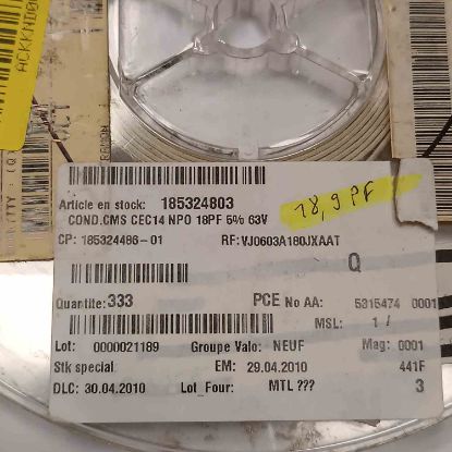 185324803 18PF 63V SMD SMD SERAMİK KONDANSATÖR resmi