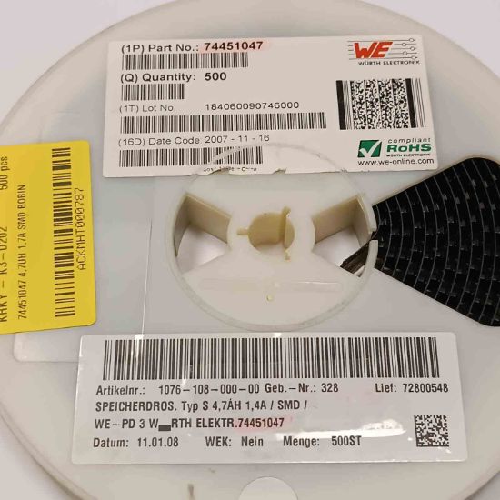 74451047 4,7UH 1,7A SMD BOBİN resmi