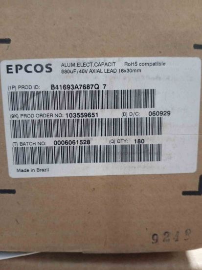B41693A7687Q7 680MF 40V KONDANSATÖR resmi
