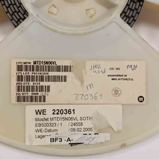 MTD15N06VL 15A 60V ONSEMI MOSFET TRANSİSTÖR resmi