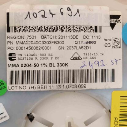 MMA02040C3303FB300 330K 204 VISHAY SMD DİRENÇ resmi