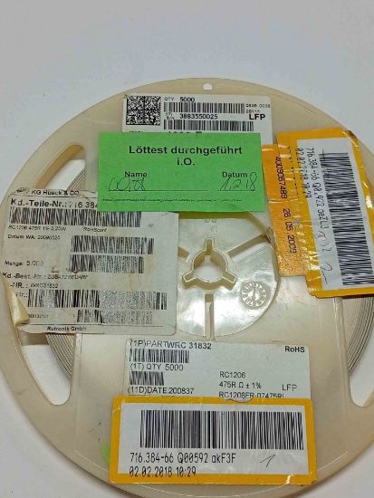 RC1206FR-07475R 475R 1206 YAGEO SMD DİRENÇ resmi