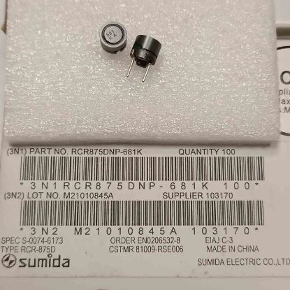 RCR875DNP-681K 680uH 0.28A 8.3X8.3X7,5 KONDANSATÖR TİPİ BOBİN resmi